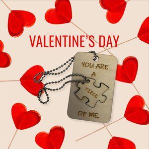 Valentine's Keychain - You are a Piece of Me
